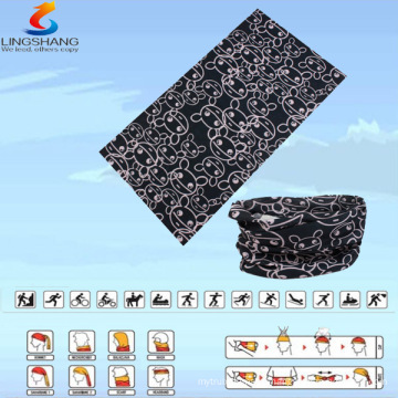 LSB-0187 Ningbo Lingshang 100% polyester multifunctional seamless outdoor neck tube new style headwear